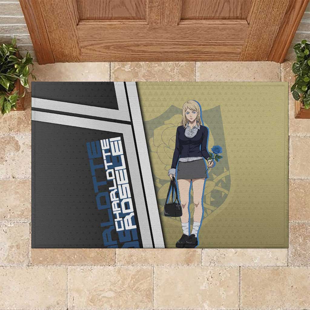 Black Clover Charlotte Roselei Rubber Doormat Anime Illustration Style
