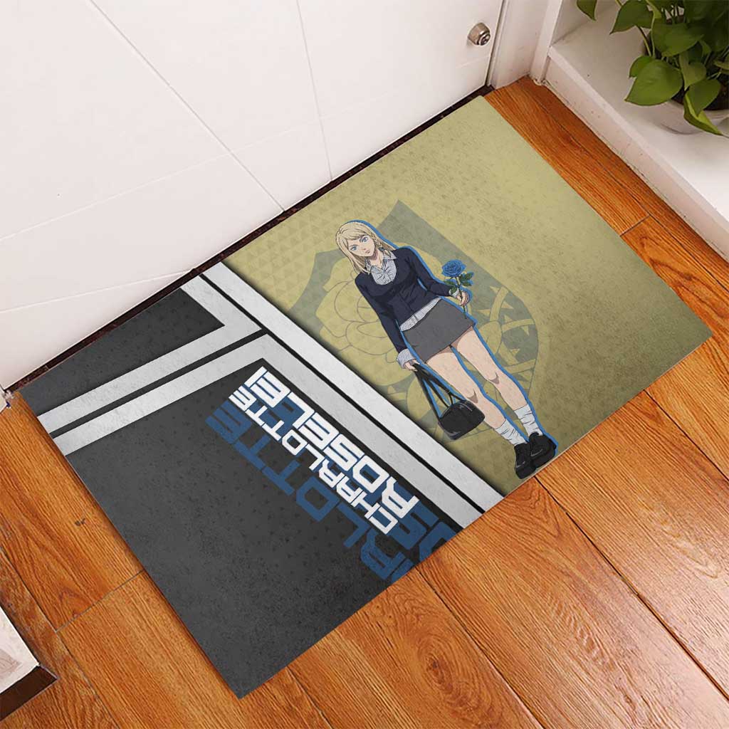 Black Clover Charlotte Roselei Rubber Doormat Anime Illustration Style