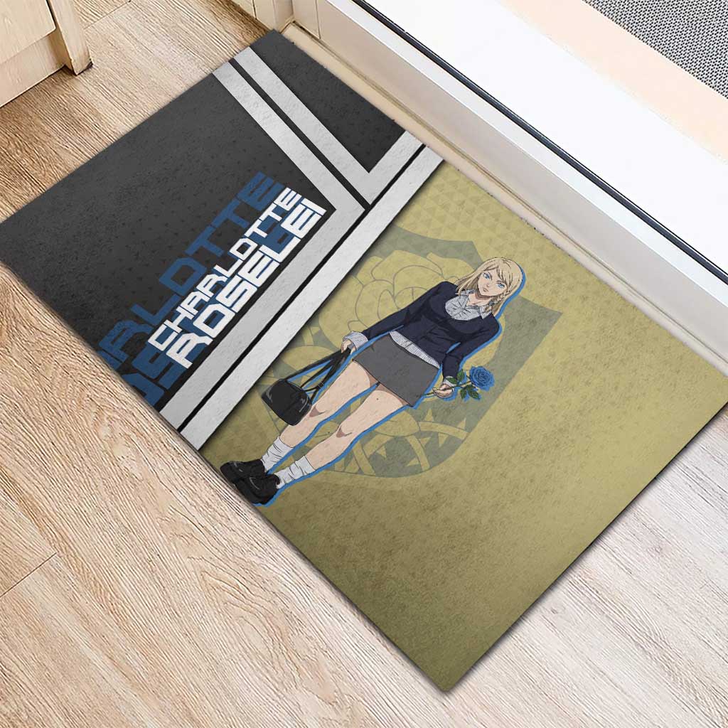 Black Clover Charlotte Roselei Rubber Doormat Anime Illustration Style