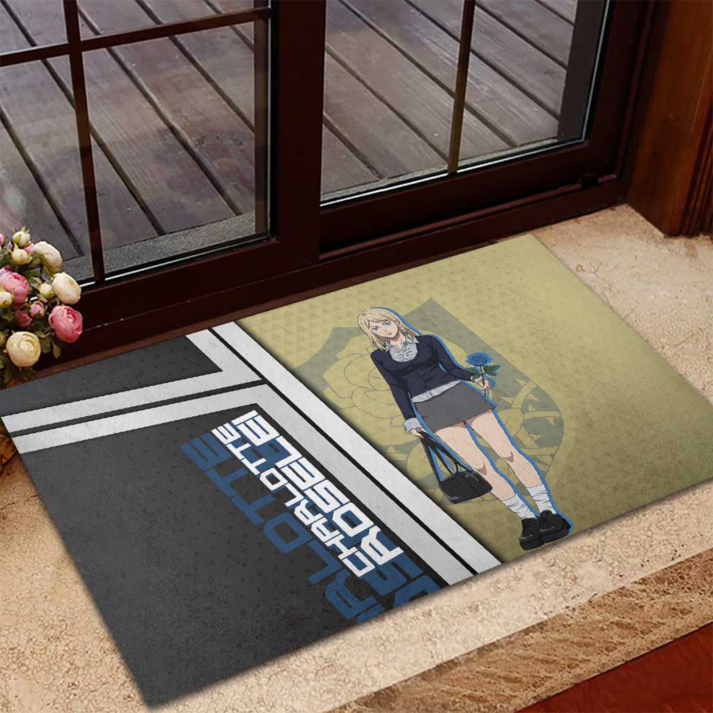 Black Clover Charlotte Roselei Rubber Doormat Anime Illustration Style