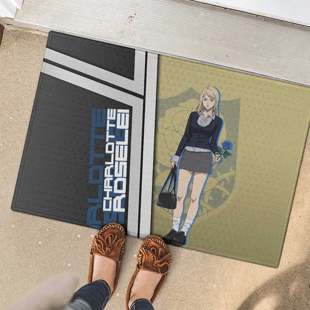 Black Clover Charlotte Roselei Rubber Doormat Anime Illustration Style
