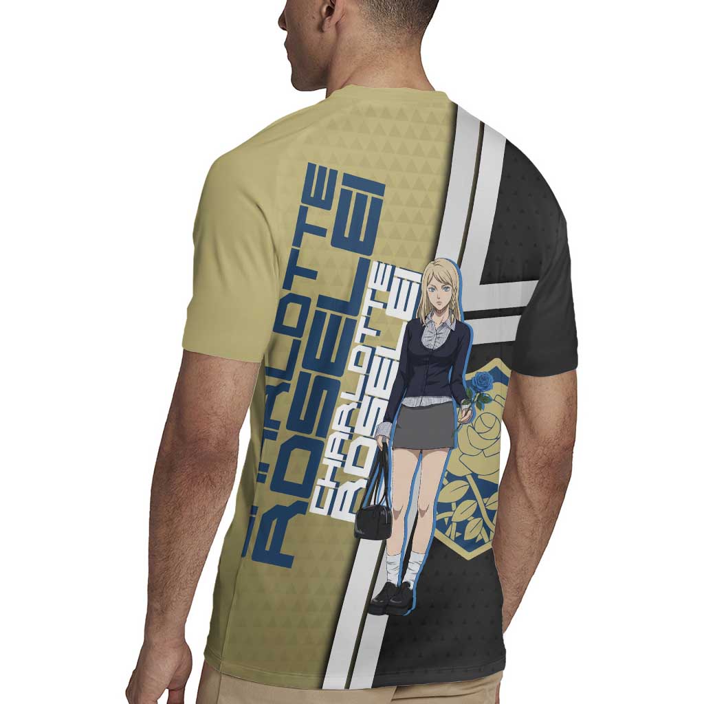 Black Clover Charlotte Roselei Rugby Jersey Anime Illustration Style