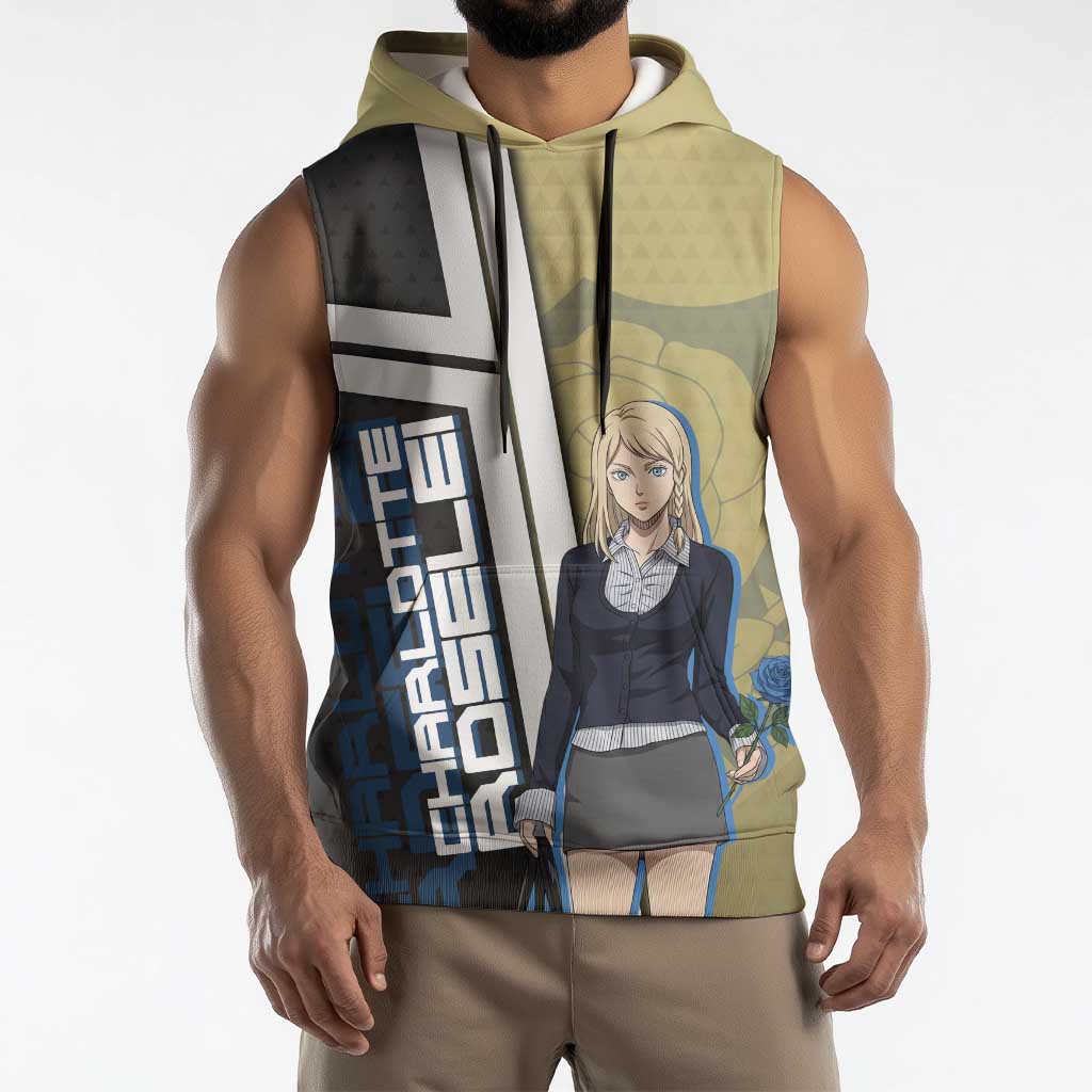 Black Clover Charlotte Roselei Sleeveless Hoodie Anime Illustration Style