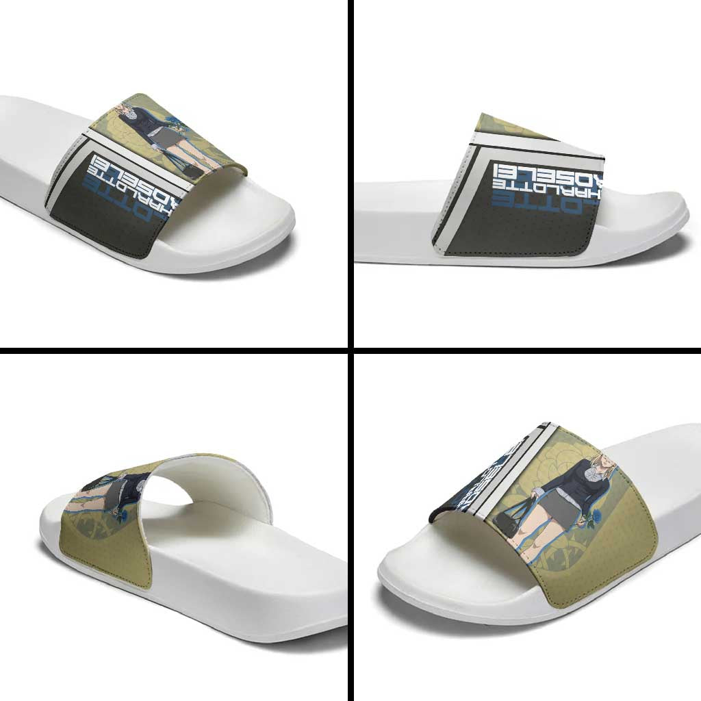 Black Clover Charlotte Roselei Slide Sandals Anime Illustration Style