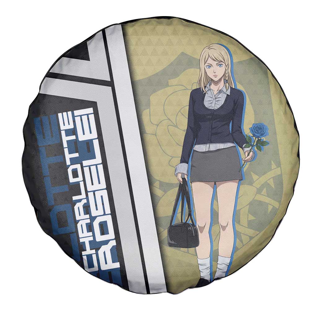 Black Clover Charlotte Roselei Spare Tire Cover Anime Illustration Style