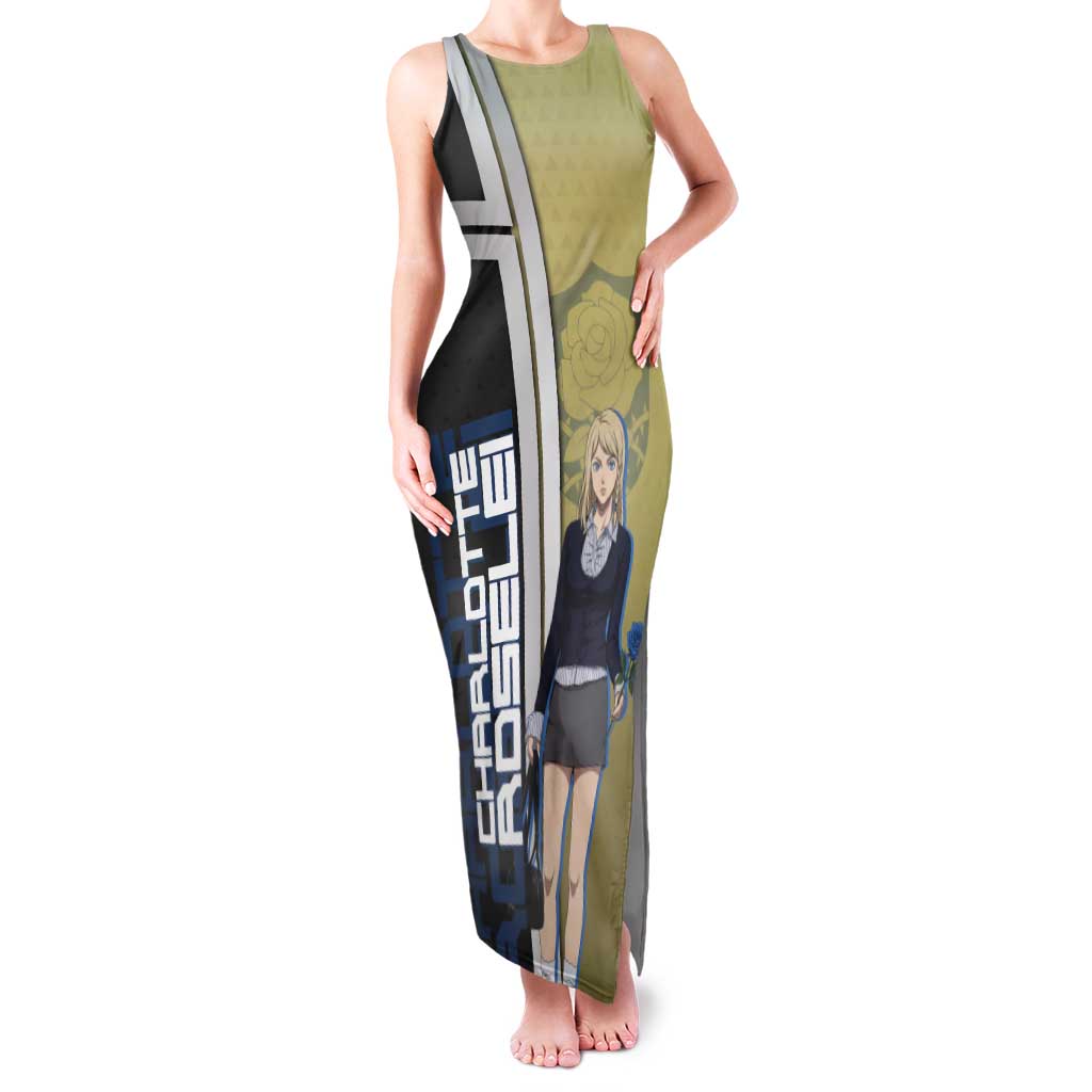Black Clover Charlotte Roselei Tank Maxi Dress Anime Illustration Style