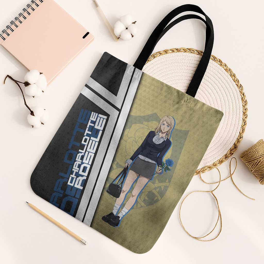 Black Clover Charlotte Roselei Tote Bag Anime Illustration Style