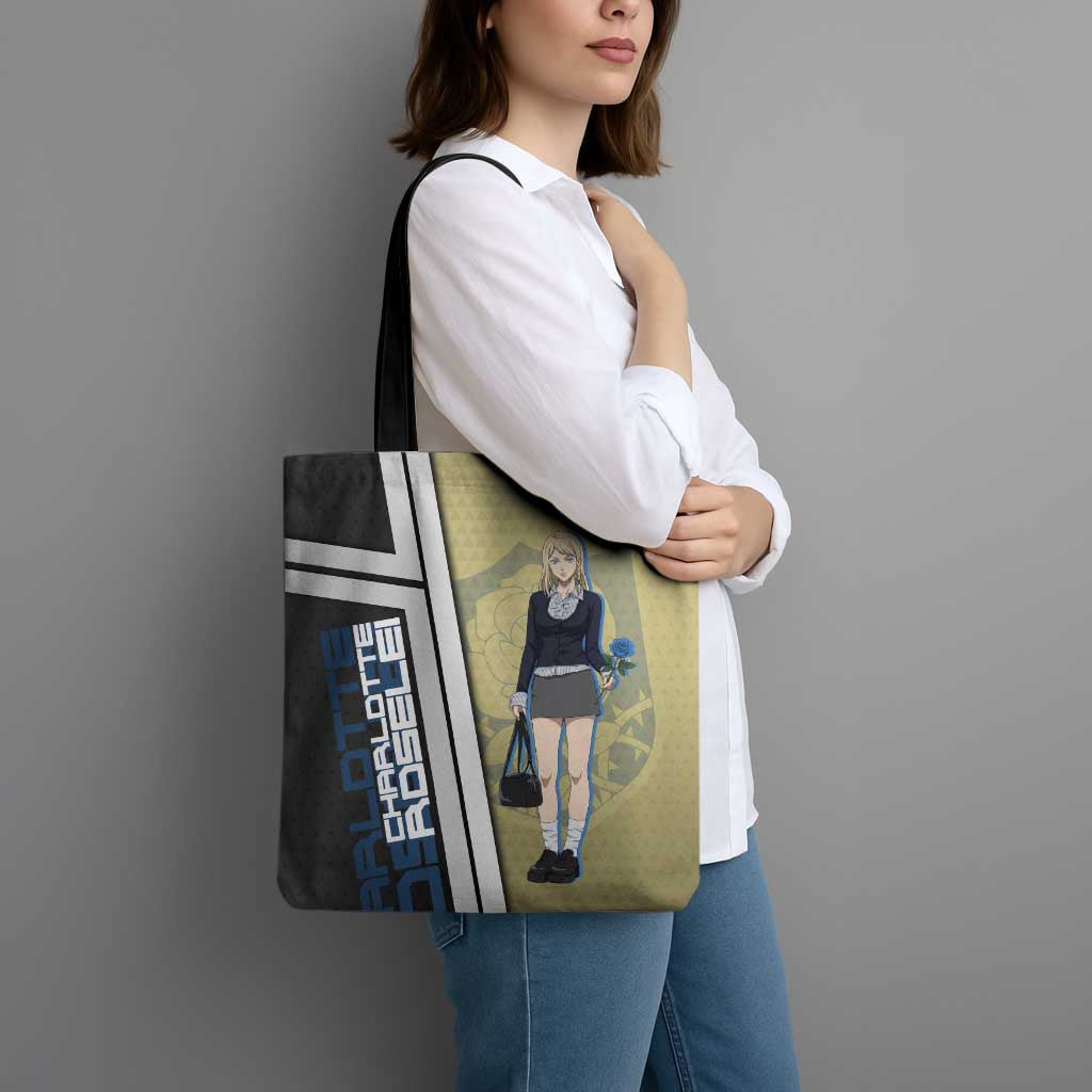 Black Clover Charlotte Roselei Tote Bag Anime Illustration Style