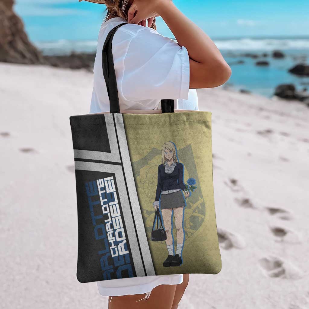 Black Clover Charlotte Roselei Tote Bag Anime Illustration Style