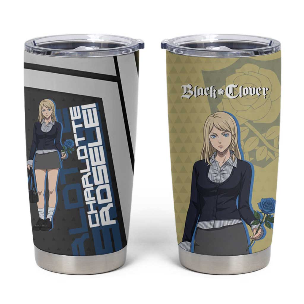 Black Clover Charlotte Roselei Tumbler Cup Anime Illustration Style