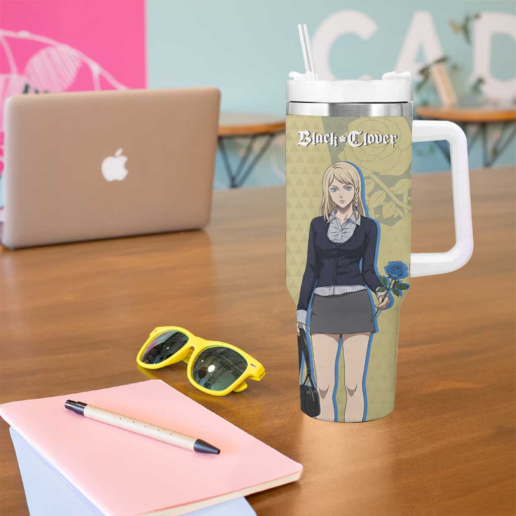 Black Clover Charlotte Roselei Tumbler With Handle Anime Illustration Style