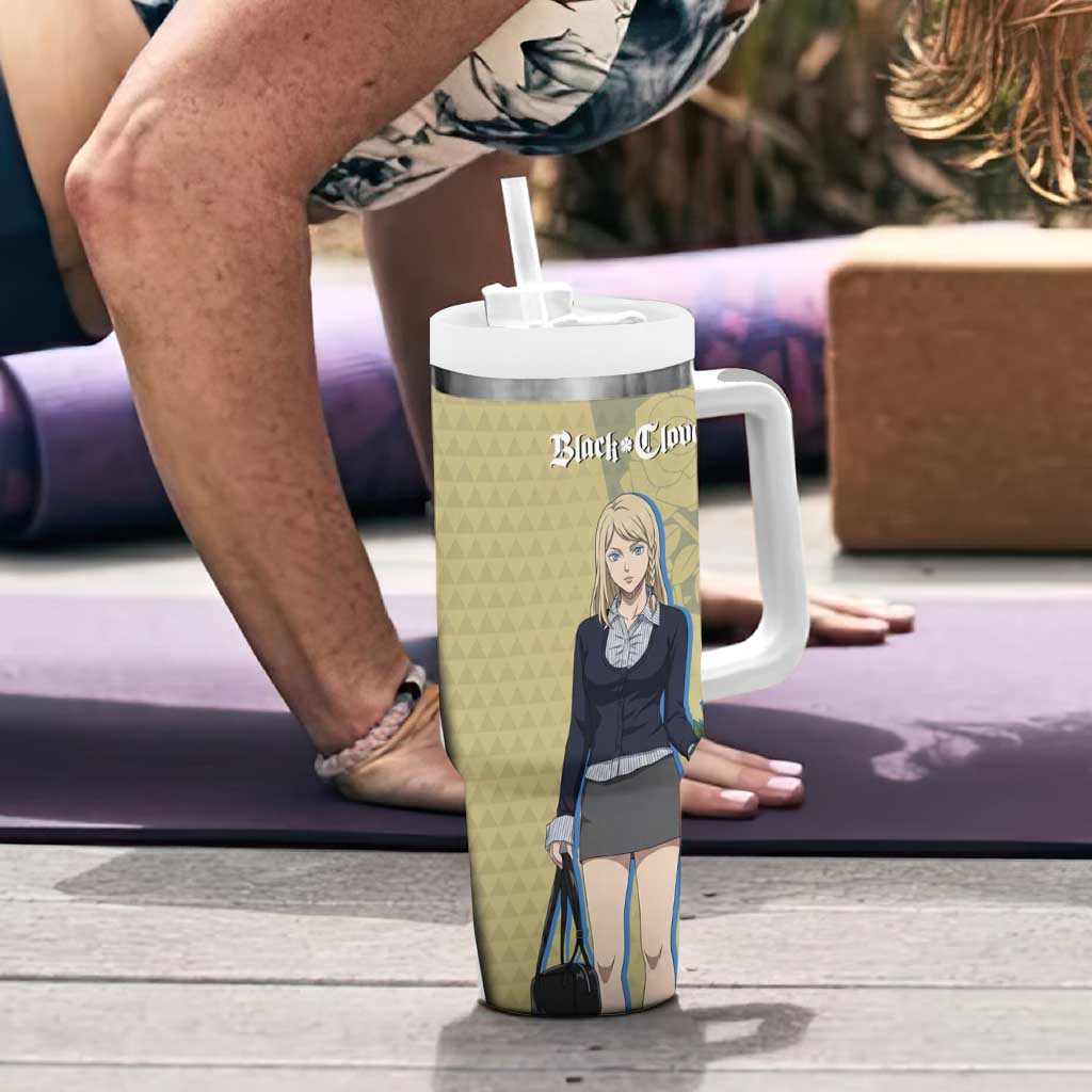 Black Clover Charlotte Roselei Tumbler With Handle Anime Illustration Style