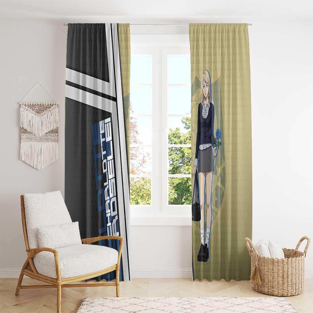 Black Clover Charlotte Roselei Window Curtain Anime Illustration Style