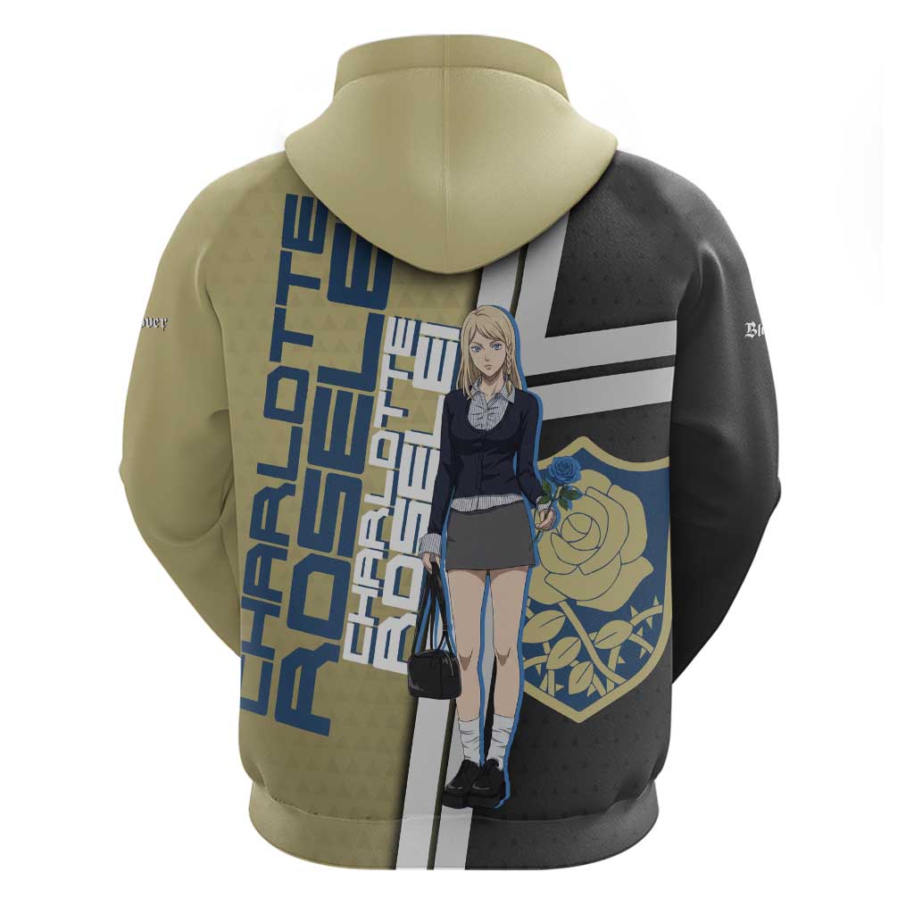 Black Clover Charlotte Roselei Zip Hoodie Anime Illustration Style