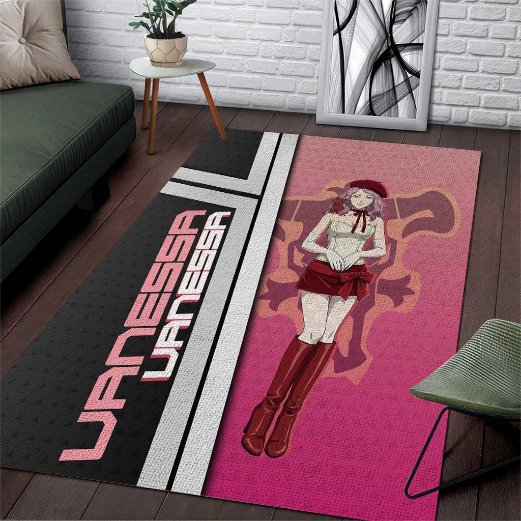 Black Clover Vanessa Enoteca Area Rug Anime Illustration Style