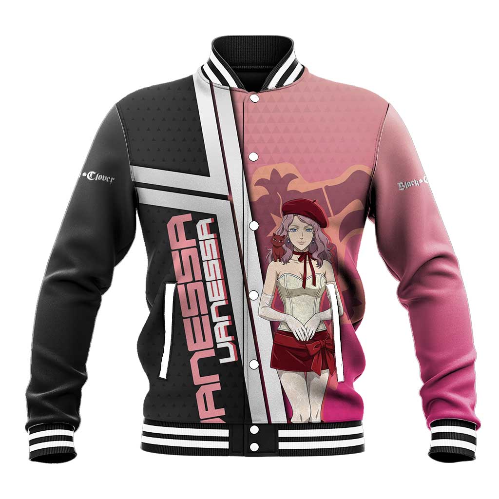 Black Clover Vanessa Enoteca Baseball Jacket Anime Illustration Style