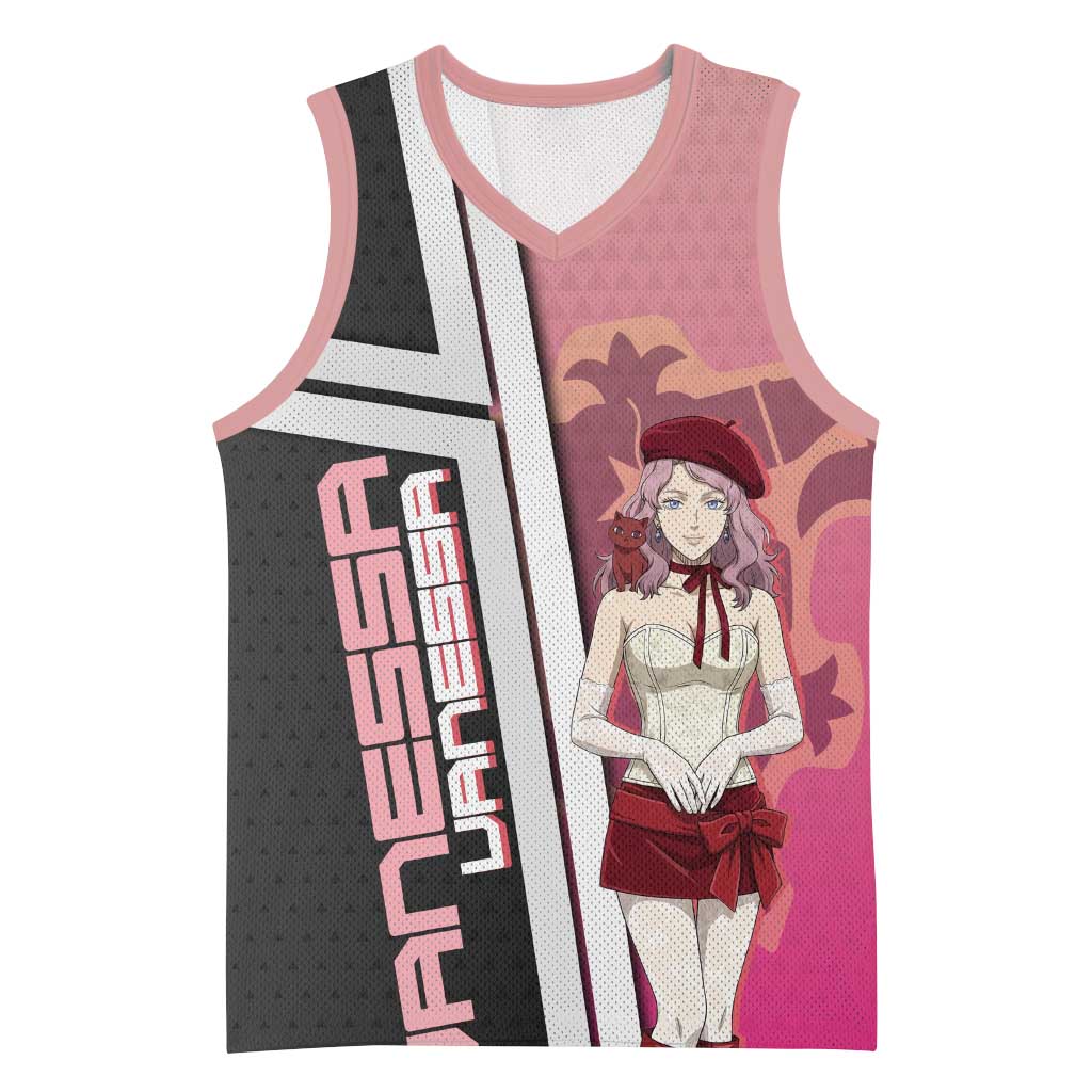 Black Clover Vanessa Enoteca Basketball Jersey Anime Illustration Style