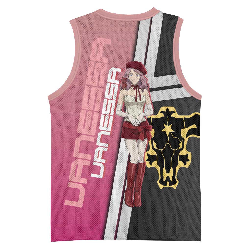 Black Clover Vanessa Enoteca Basketball Jersey Anime Illustration Style