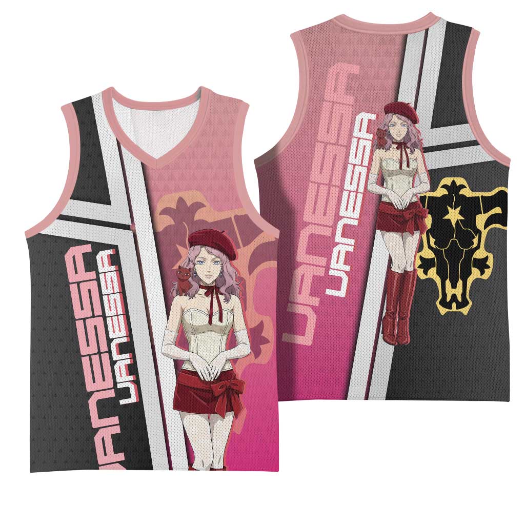 Black Clover Vanessa Enoteca Basketball Jersey Anime Illustration Style