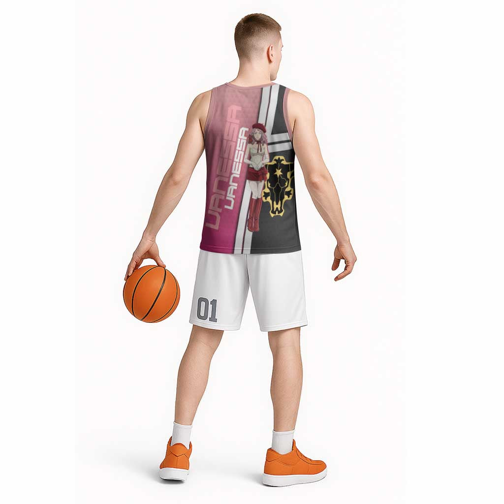 Black Clover Vanessa Enoteca Basketball Jersey Anime Illustration Style