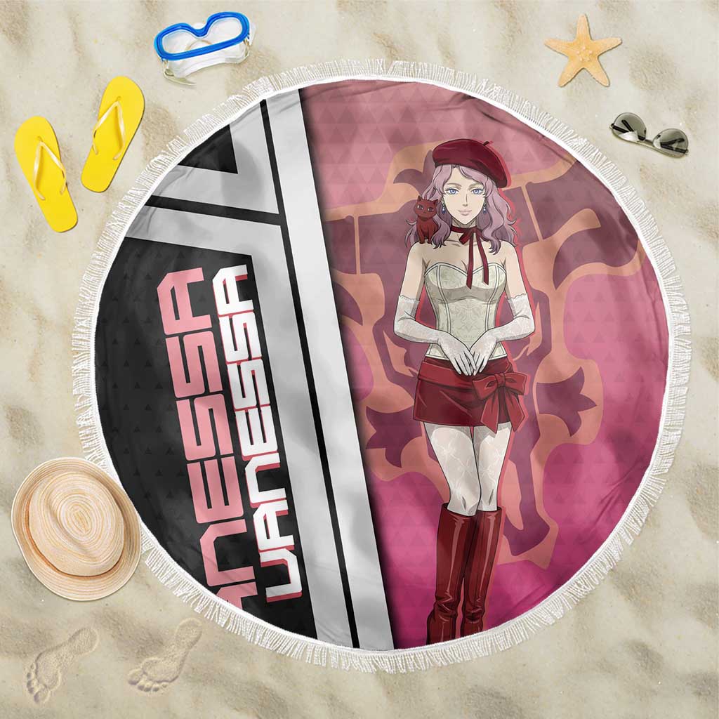 Black Clover Vanessa Enoteca Beach Blanket Anime Illustration Style