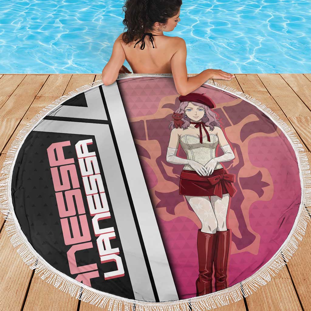 Black Clover Vanessa Enoteca Beach Blanket Anime Illustration Style