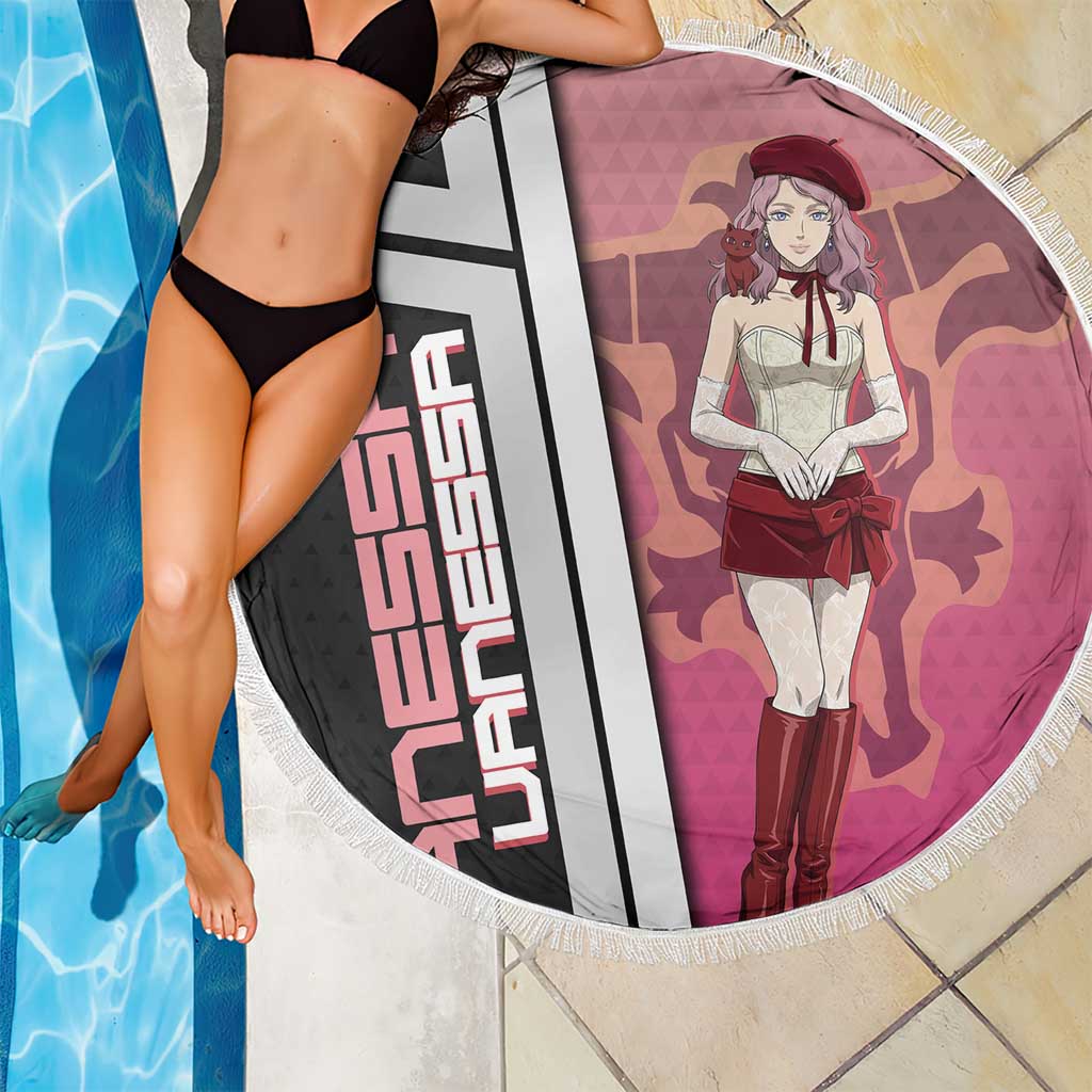 Black Clover Vanessa Enoteca Beach Blanket Anime Illustration Style