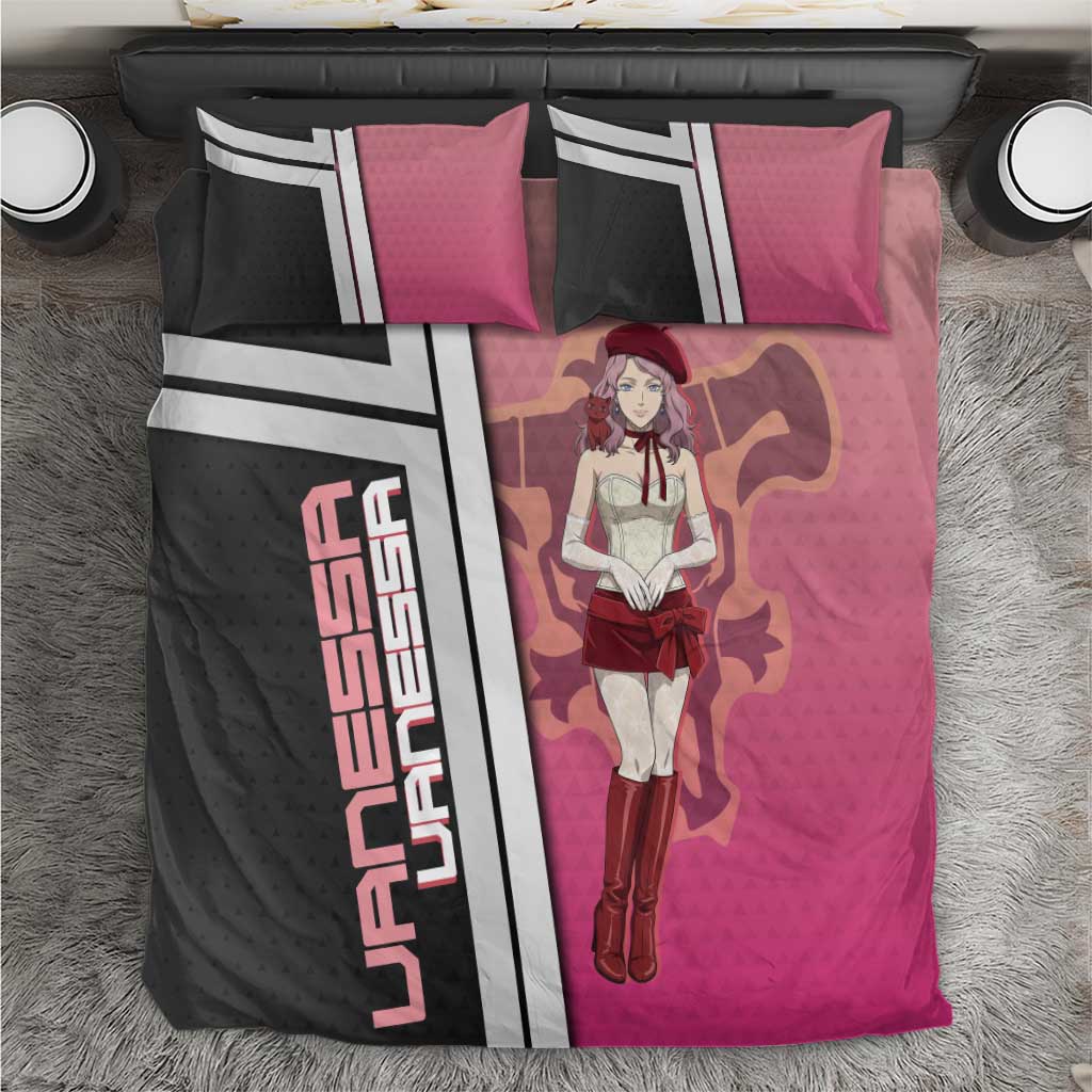 Black Clover Vanessa Enoteca Bedding Set Anime Illustration Style