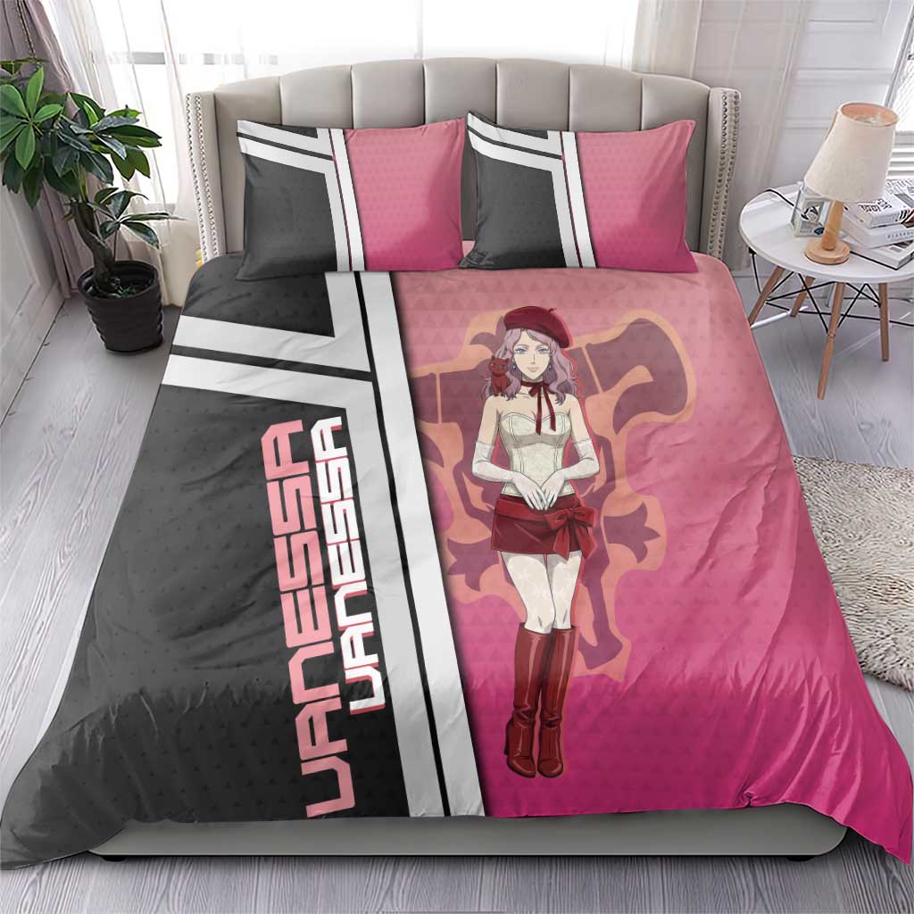 Black Clover Vanessa Enoteca Bedding Set Anime Illustration Style