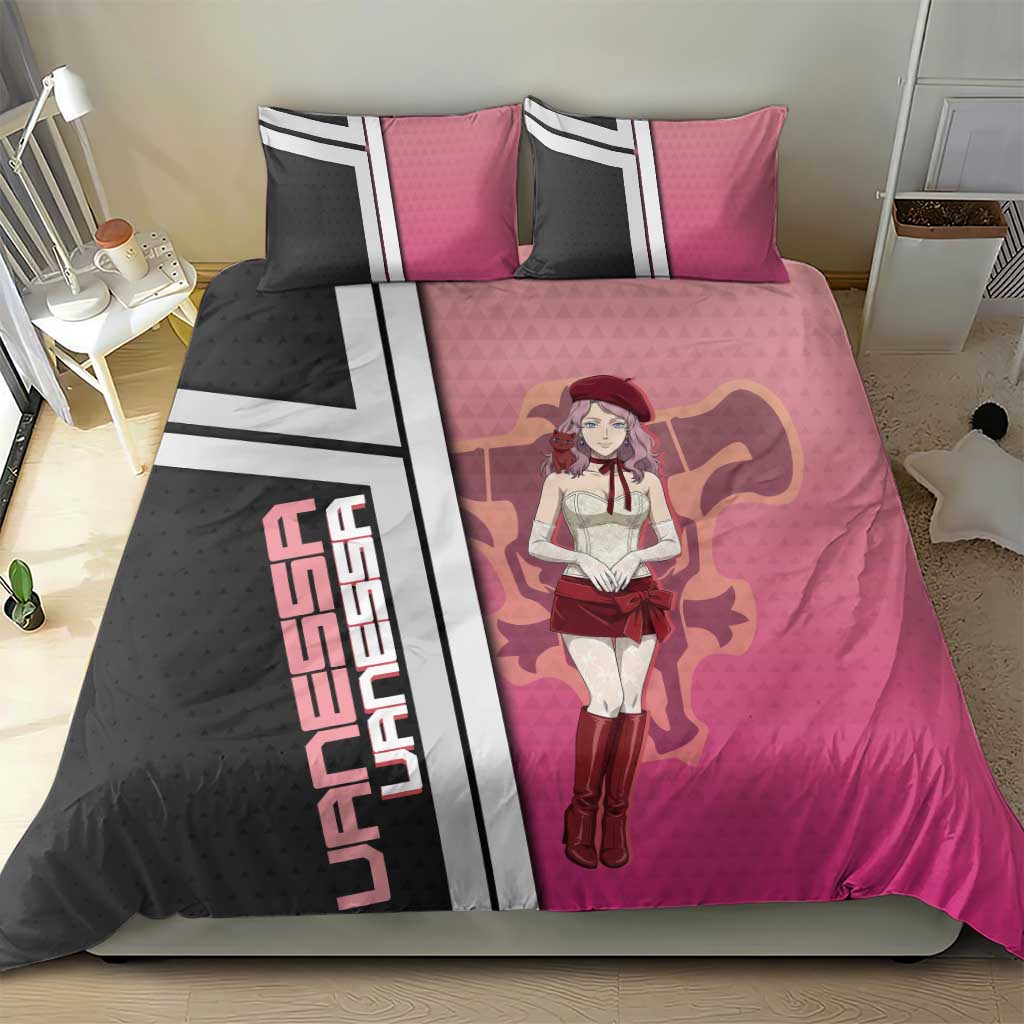 Black Clover Vanessa Enoteca Bedding Set Anime Illustration Style