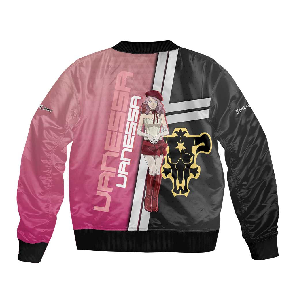Black Clover Vanessa Enoteca Bomber Jacket Anime Illustration Style