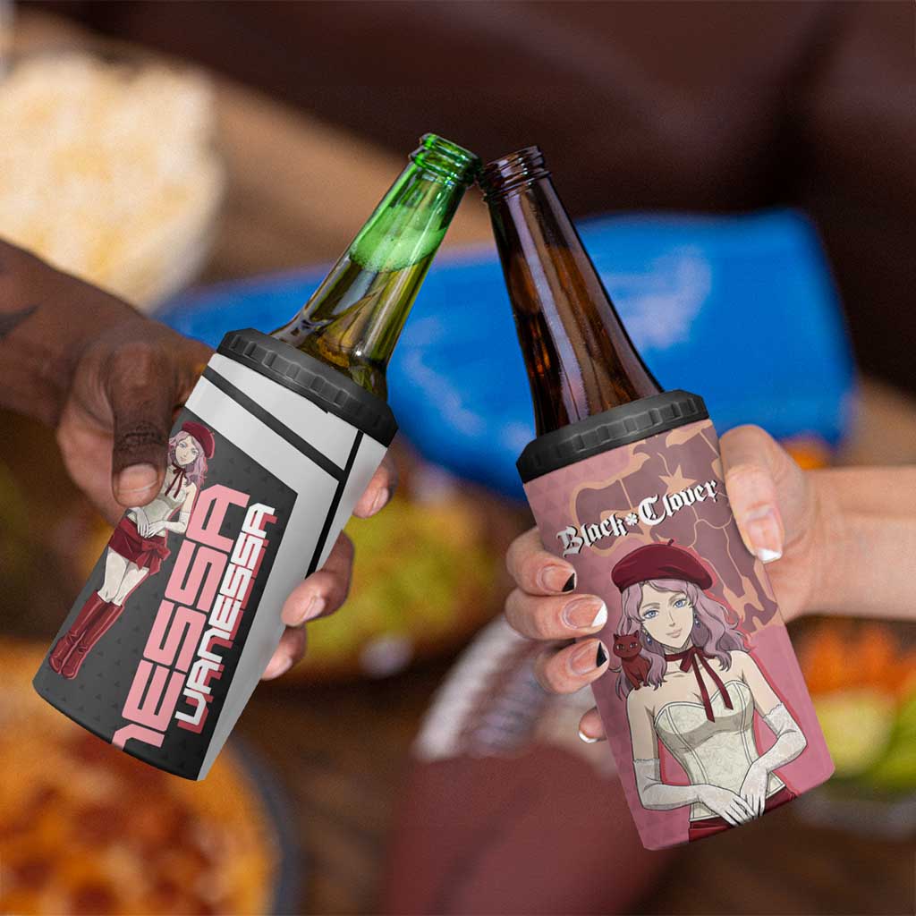 Black Clover Vanessa Enoteca 4 in 1 Can Cooler Tumbler Anime Illustration Style