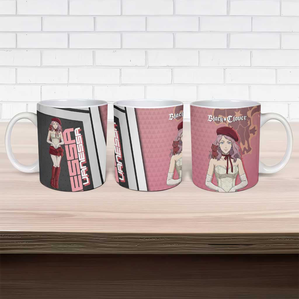 Black Clover Vanessa Enoteca Ceramic Mug Anime Illustration Style