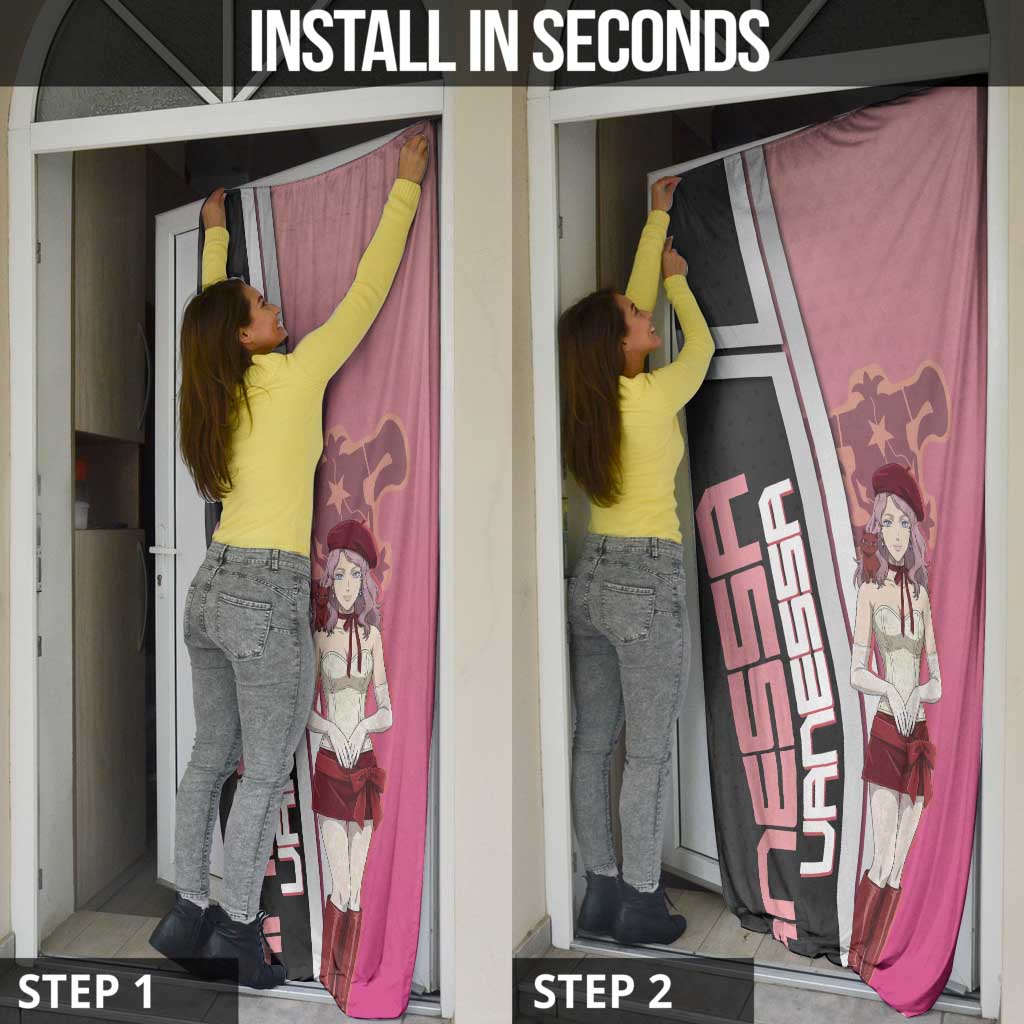 Black Clover Vanessa Enoteca Door Cover Anime Illustration Style