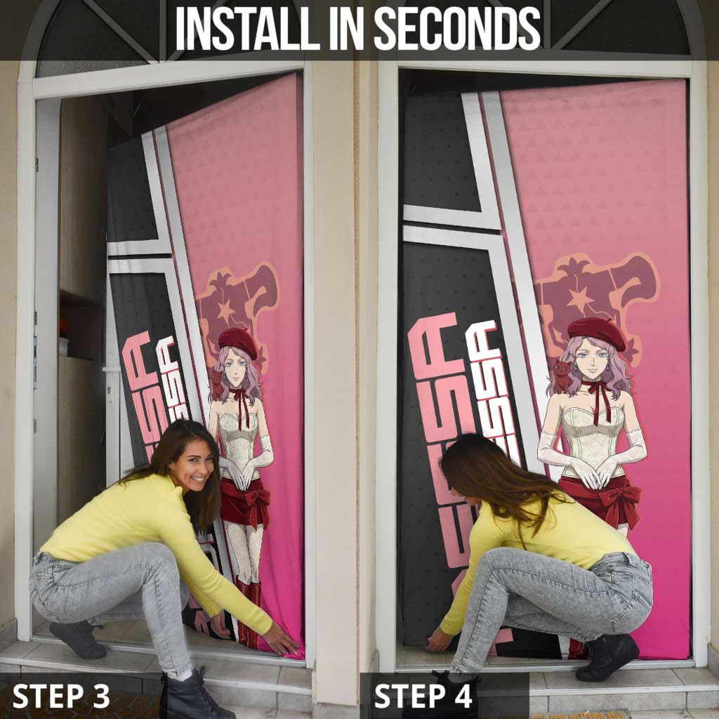 Black Clover Vanessa Enoteca Door Cover Anime Illustration Style
