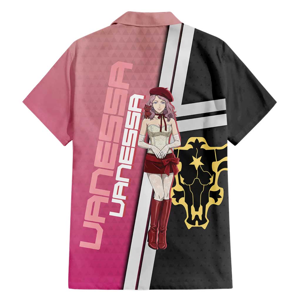 Black Clover Vanessa Enoteca Family Matching Off The Shoulder Long Sleeve Dress and Hawaiian Shirt Anime Illustration Style