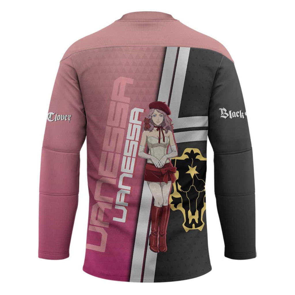 Black Clover Vanessa Enoteca Hockey Jersey Anime Illustration Style