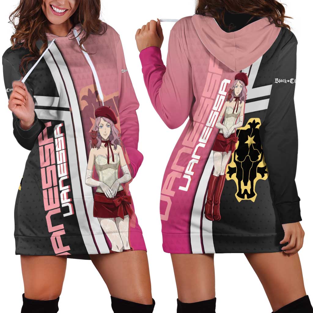 Black Clover Vanessa Enoteca Hoodie Dress Anime Illustration Style