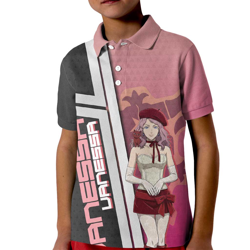 Black Clover Vanessa Enoteca Kid Polo Shirt Anime Illustration Style