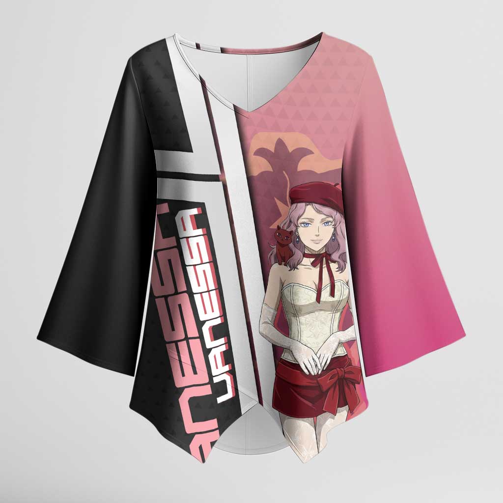 Black Clover Vanessa Enoteca Kimono Sleeve Blouse Anime Illustration Style