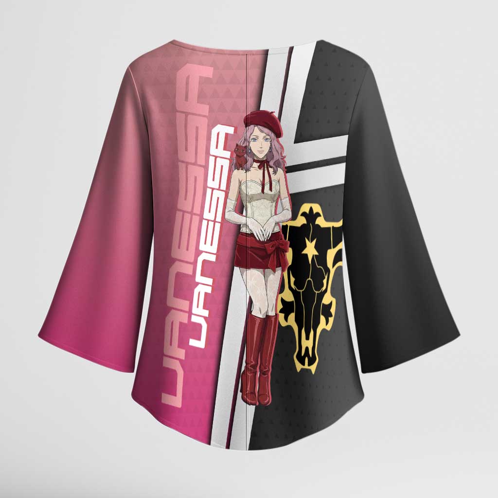 Black Clover Vanessa Enoteca Kimono Sleeve Blouse Anime Illustration Style