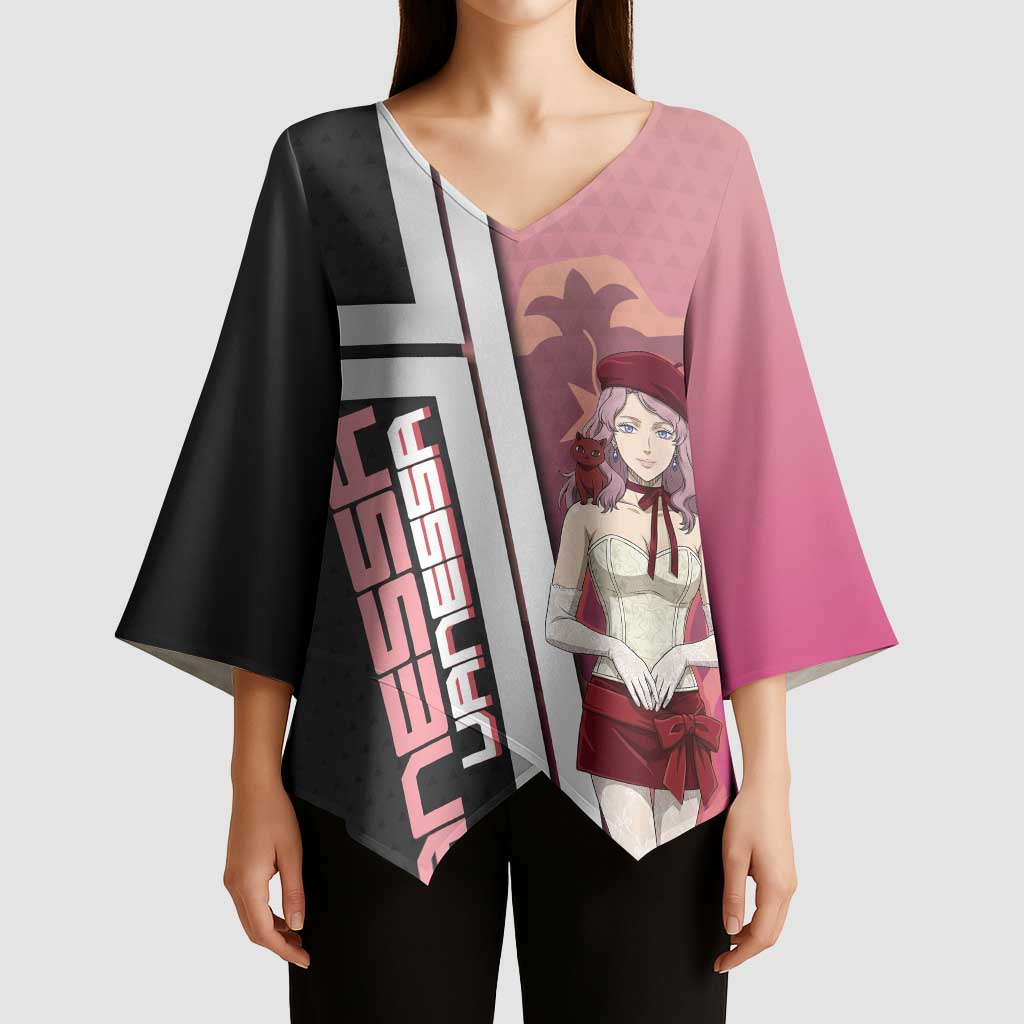 Black Clover Vanessa Enoteca Kimono Sleeve Blouse Anime Illustration Style