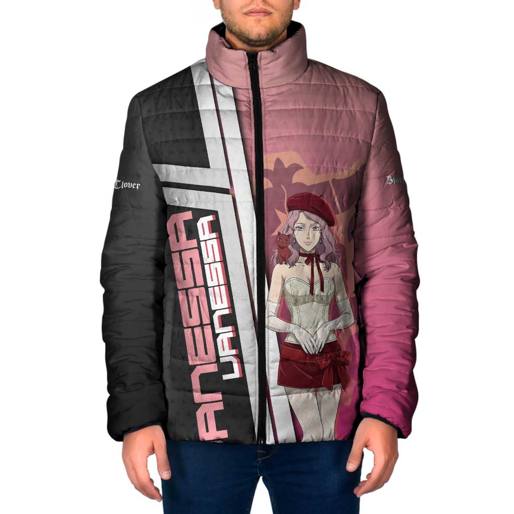 Black Clover Vanessa Enoteca Padded Jacket Anime Illustration Style