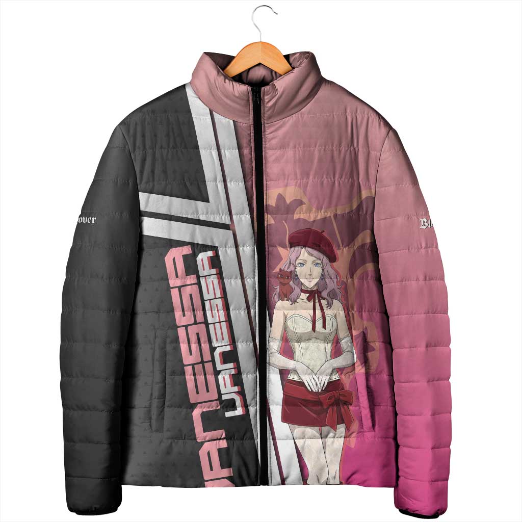 Black Clover Vanessa Enoteca Padded Jacket Anime Illustration Style