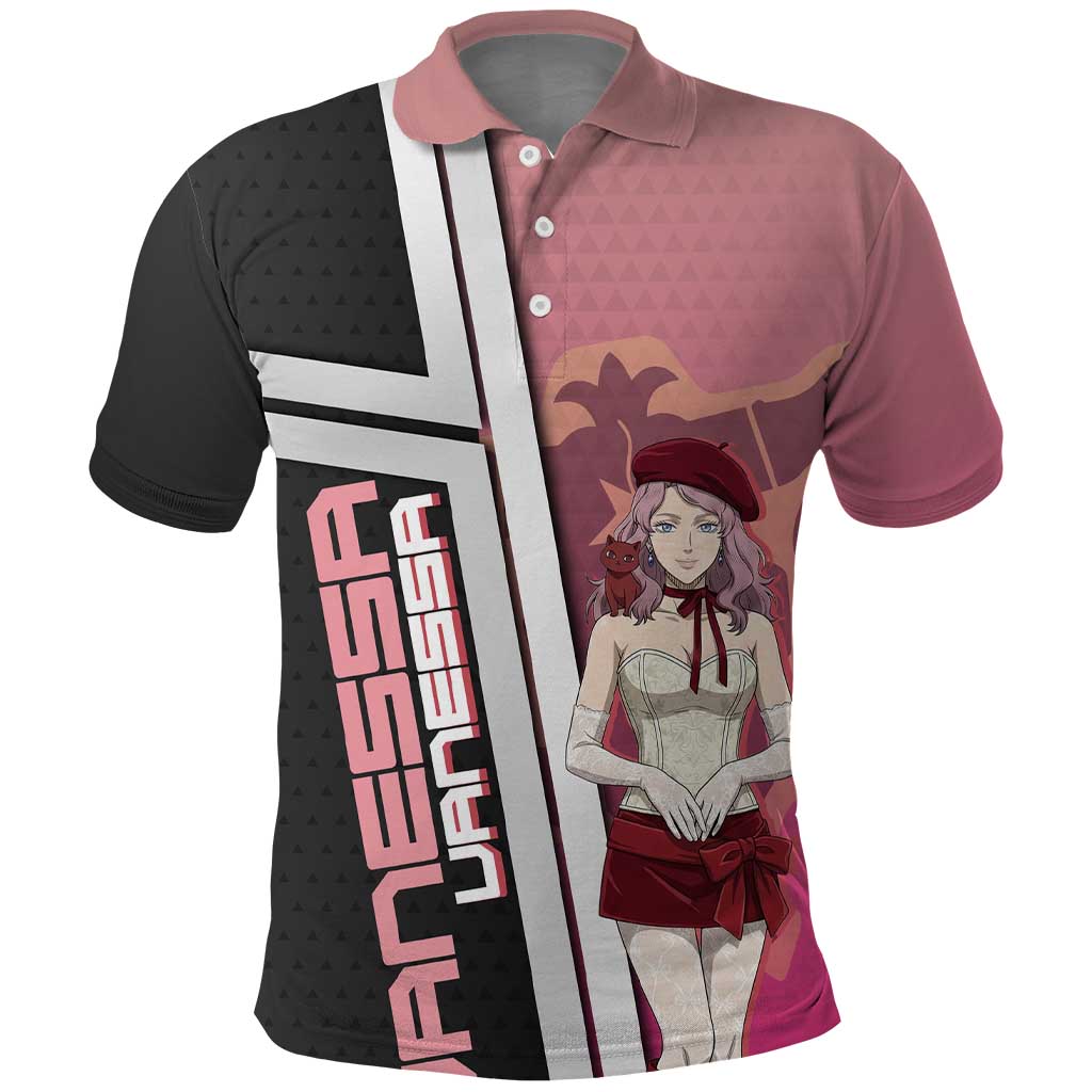 Black Clover Vanessa Enoteca Polo Shirt Anime Illustration Style