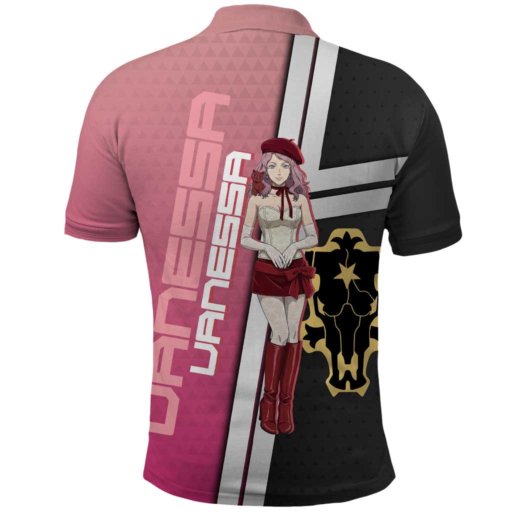 Black Clover Vanessa Enoteca Polo Shirt Anime Illustration Style
