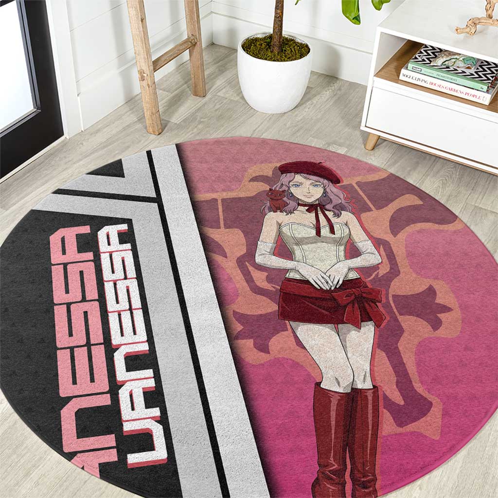Black Clover Vanessa Enoteca Round Carpet Anime Illustration Style