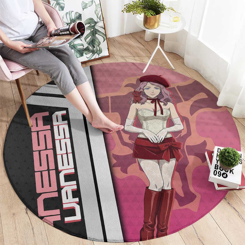 Black Clover Vanessa Enoteca Round Carpet Anime Illustration Style