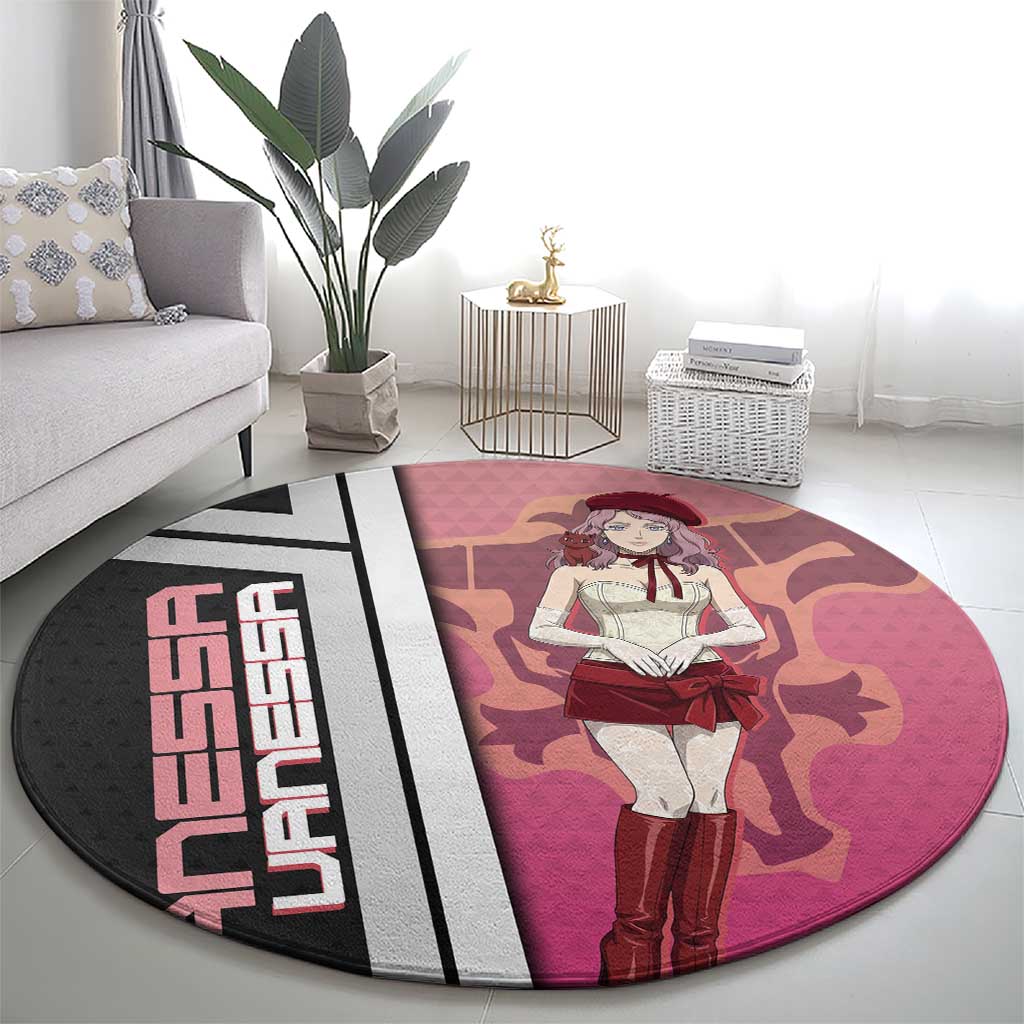 Black Clover Vanessa Enoteca Round Carpet Anime Illustration Style