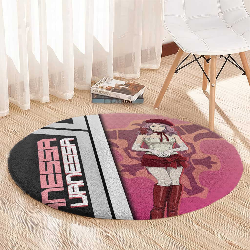 Black Clover Vanessa Enoteca Round Carpet Anime Illustration Style